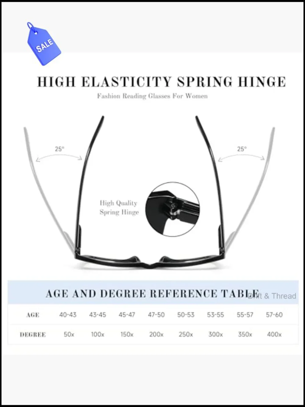 3pk Blue Light Blocking Reading Glasses Spring Hinge Oversized